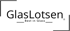 Logo der Glaslotsen mit dem Schriftzug Glaslotsen und dem Zusatz Berlin Glass auf schwarzem Hintergrund.