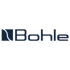 Dunkelblaues Bohle-Logo auf dunkelgrünem Hintergrund.